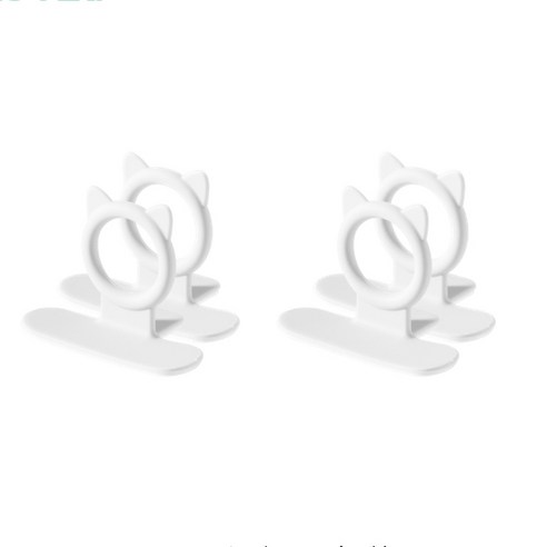 오세르앙 깜찍한 실리콘 변기홀더 4P, 화이트