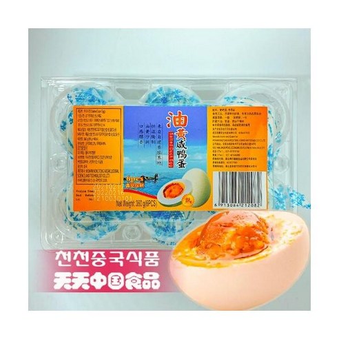 중국식 소금절인 오리알 6알, 360g, 1개 청둥오리알 중국식 소금절인 오리알 6알, 360g, 1개 청둥오리알