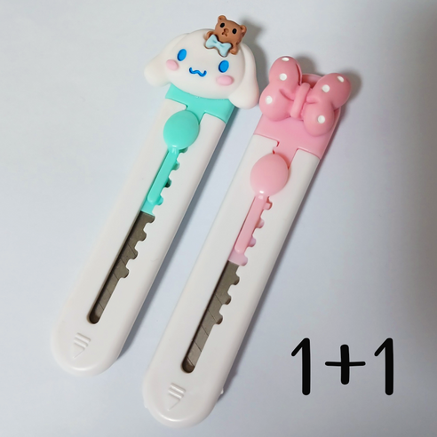 시나모롤 키티 커터칼 컷터칼 컷팅칼 언박싱 택배칼, 1개, 시나모롤_리본 모음