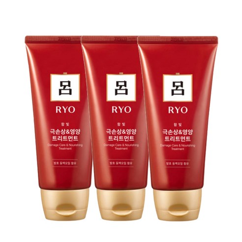 려 함빛 극손상 앤 영양케어 트리트먼트 180ml x3, 3개