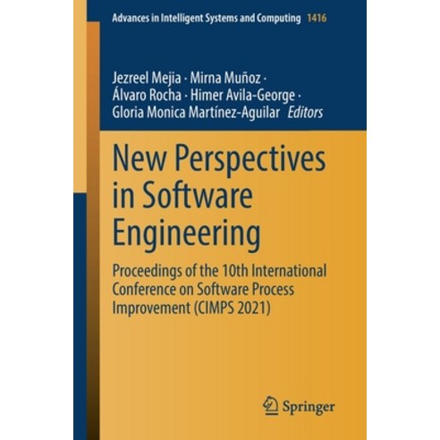 (영문도서) New Perspectives in Software Engineering: Proceedings of the 10th International Conference on... Paperback, Springer, English, 9783030899080