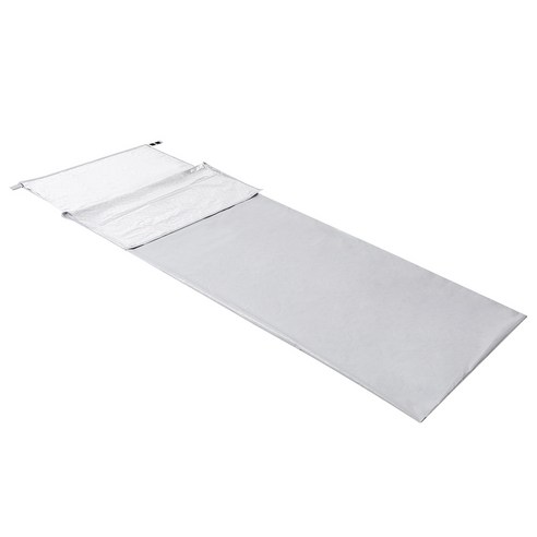 [SW] 야외 초경량 휴대용 침낭 200x72cm 캠핑 여행 하이킹 침대 레이지 백 겨울, 하나, Silver