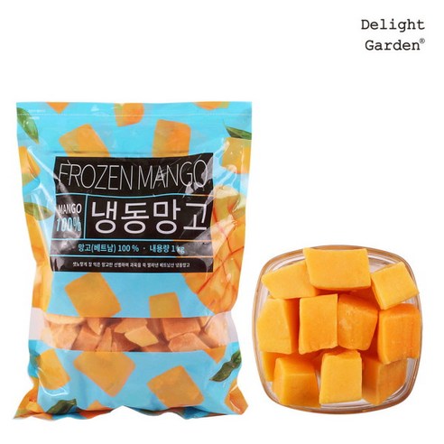 [딜라잇가든] 냉동 망고(다이스드)25mm 1kg x 5, 5개