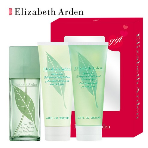 엘리자베스아덴 그린티 3종 선물 세트(향수100ml+바디로션200ml+샤워젤200ml), 1세트
