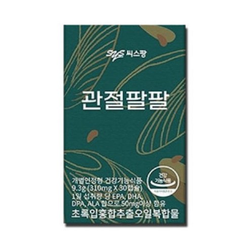 씨스팡 관절팔팔 310mg 30캡슐 x 12박스_MC, 30정, 12개