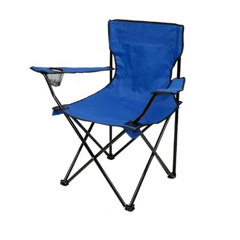 빅세일 휴대용 접이식 캠핑의자 낚시 의자 여행용 피크닉 팔걸이 체어, 접이식의자 블루, 1개