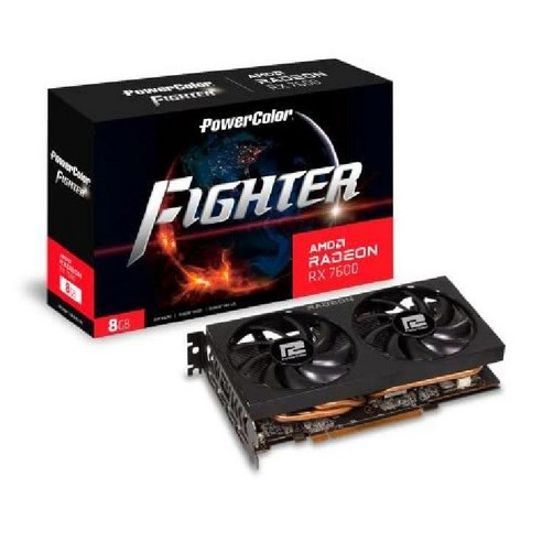 PowerColor Fighter AMD Radeon RX 6700 XT 게이밍 그래픽 카드(12GB GDDR6 메모리), 7600 전투기