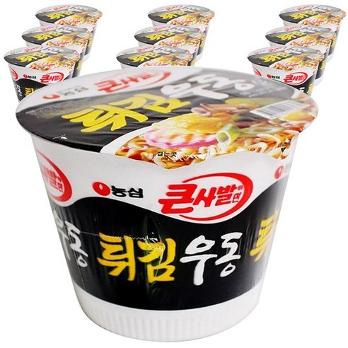 농심 튀김우동 큰사발면 111g, 30개