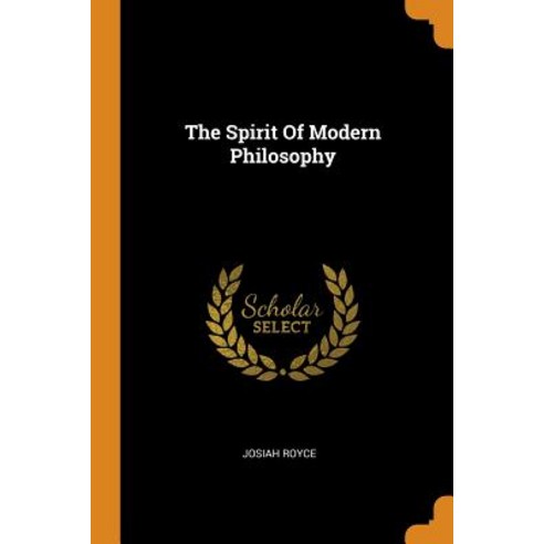 (영문도서) The Spirit of Modern Philosophy Paperback, Franklin Classics Trade Press, English, 9780344441011