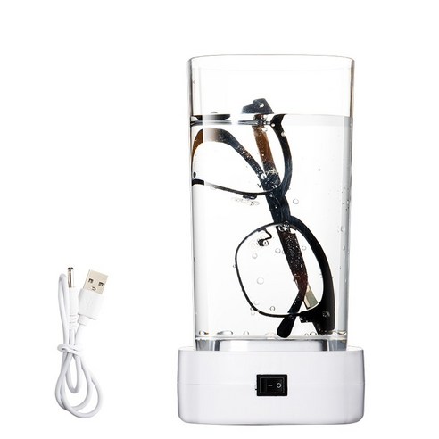 SHE-U 초음파세척기 가정용 무선 안경세척기, 화이트