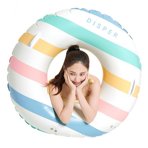 디스퍼 블랙라벨 원형 대형 튜브 110cm, 1개, 레인보우