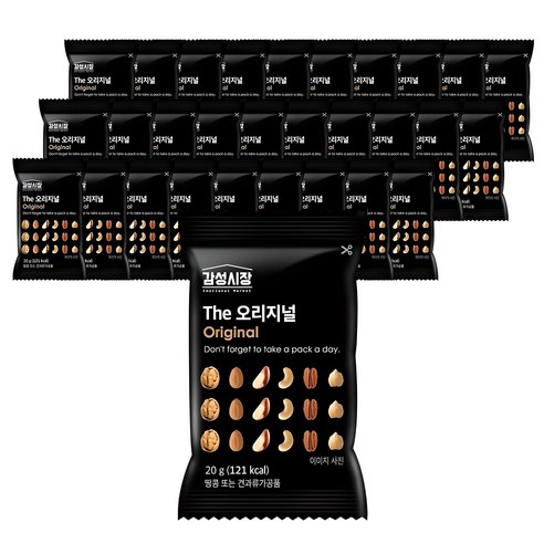 감성시장 하루견과 더 오리지널 믹스넛, 20g, 30개