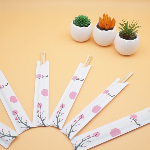 봄날의 향기를 담은 엠엔피 벚꽃반포장 나무젓가락: 섬세함과 실용성을 더하다