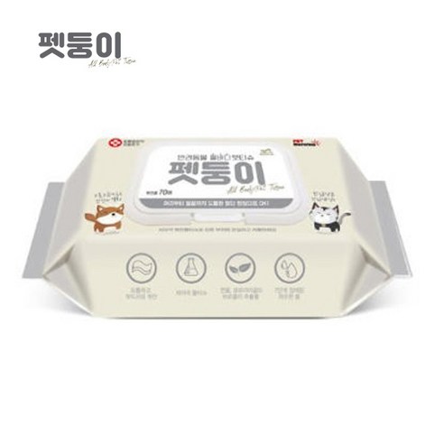 펫모닝 펫둥이 올바디 펫티슈 TS-722, 1개입, 10개