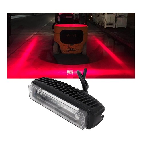 데일리쇼핑 중장비 지게차 레이저 12V~60V 30W 레드라인 안전라이트 가이드라인 안전빔 경계선 LED, 3개