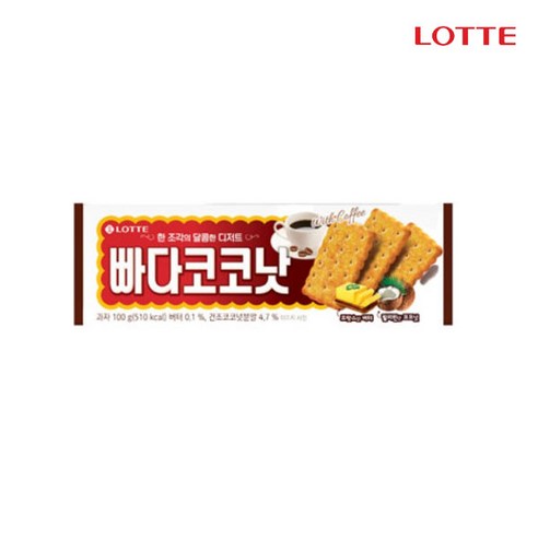 롯데제과 빠다코코낫, 100g, 6개