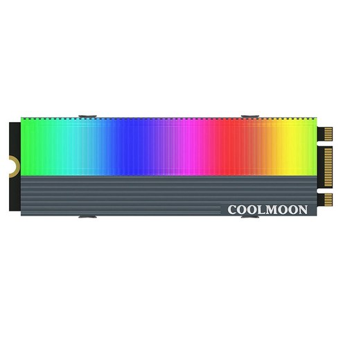 Coolmoon M.2 SSD 방열판 알루미늄 합금 NGFF 2280 NVME 솔리드 스테이트 드라이브 쿨러 데스크탑 PC 컴퓨터 SSD 하드 디스크 라디에이터, 보여진 바와 같이, 하나