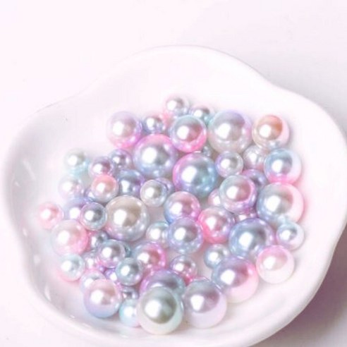 진주구슬 비즈 - 6mm/8mm/10mm/12mm/14mm/16mm/18mm/20mm, 라이트 머메이드 6mm, 1개