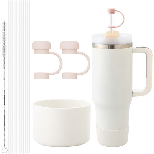 스탠리 호환 빨대 887ml 1.18L [트라이탄 재질] 세트, 887ml 화이트, 1세트