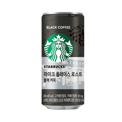 스타벅스 캔커피 병커피 파이크플레이스 블랙 1종 200ml 72개