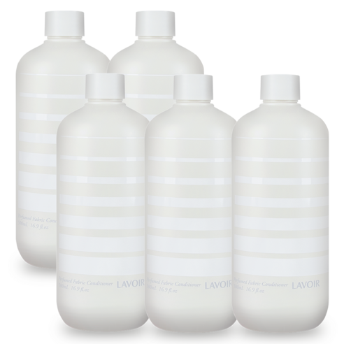 라브아 퍼퓸 유연제 화이트머스크&앰버향 500ml, 5개