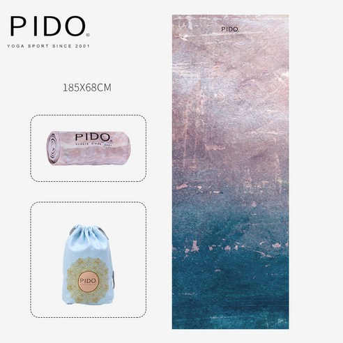 PIDO 요가 타월 필터 제한/코너 슬립/185x68cm, 도둑질 년 [저장 가방/코너 슬립/185x68cm]]