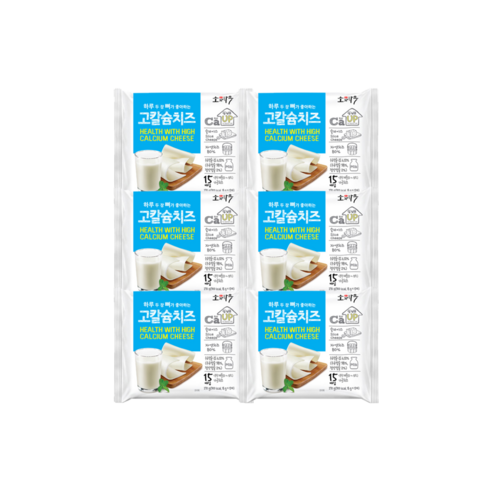동원 소와나무 고칼슘치즈 270g (15매입)x6개/냉장무배