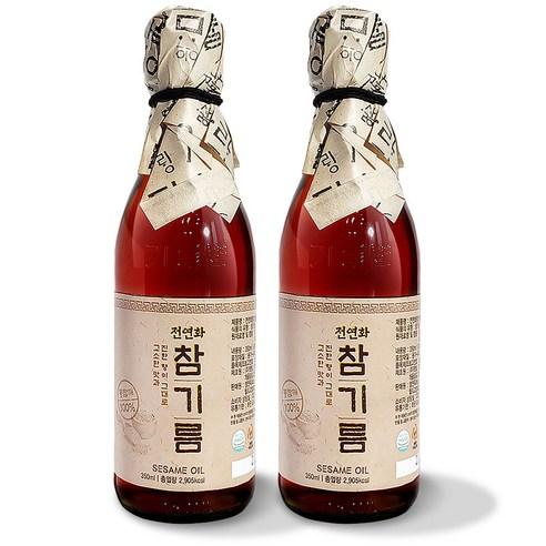 전연화 참기름, 2개, 350ml