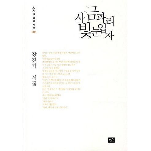 사금파리빛눈입자:장진기 시집, 작은숲