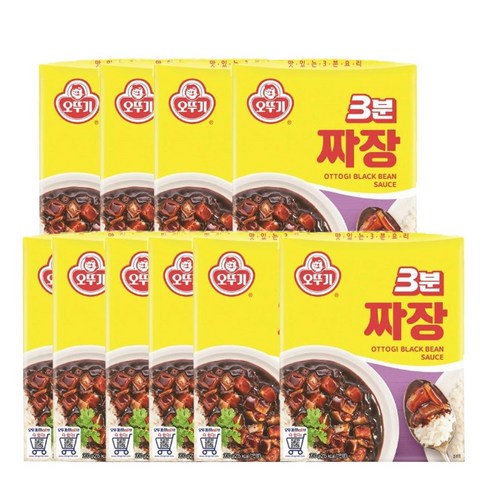 <올따옴> 오뚜기 3분짜장 200g x 10입, 10개