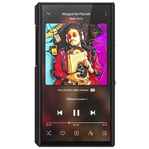 Fiio 안드로이드 휴대용 블루투스 와이파이 사용가능 하이파이 MP3 ESS버전, 블랙, M11 플러스