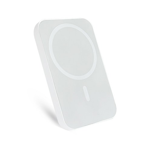 PYHO 맥세이프 마그넷 무선 고속 충전 보조배터리 아이폰12/13/14 적용, 흰색, 5100mAh