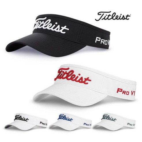 타이틀리스트 타이틀리스트 투어 퍼포먼스 썬캡(TH8VTPWK-9), 화이트/블랙