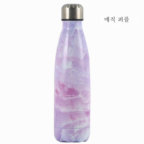 ZZJJC 아이디어 보온병 아이디어 텀블러 아웃도어 보온병, 매직 퍼플, 500ml