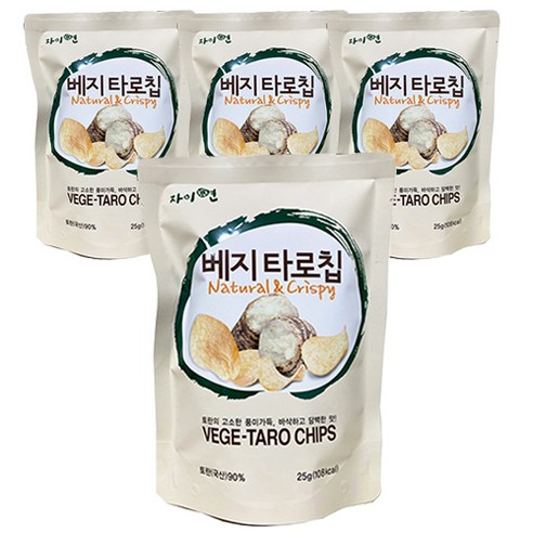 자이연팜 베지타로칩 국산 토란칩, 12개, 25g