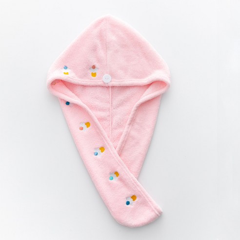 산호 양털 흡수제 자수 건조 캡 극세사 빨리 드라이 고급형, 65*25CM, 컵케이크