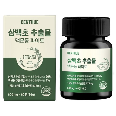 센트휴 삼백초 추출물 맥문동 파이토, 1개, 60정