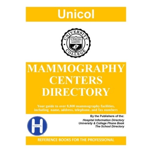 (영문도서) Mammography Centers Directory 2024 Edition Paperback, Unicol, English, 9781880973875