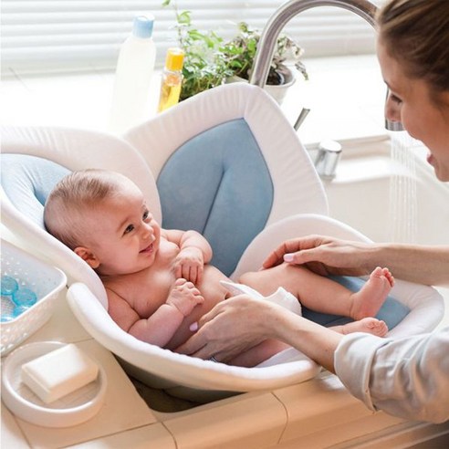 칼라리움 블루밍 목욕 쿠션 매트: 아기의 첫 물놀이를 위한 섬세한 선택 아기세면대쿠션