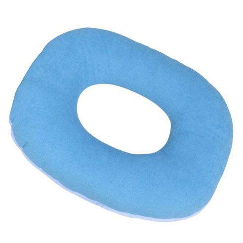 중공 디자인 도넛 베개 빨 수 있는 안티 욕창 품질 폼 패드 시트 쿠션 치질 사무실 의자 허리 통증 미골 장애인, 푸른, 폼 천