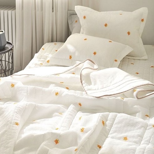 구름속에 시어서커 여름 간절기 먼지없는 이불패드세트 세트/단품 슈퍼싱글/퀸 시바 시원한 달라붙지않는