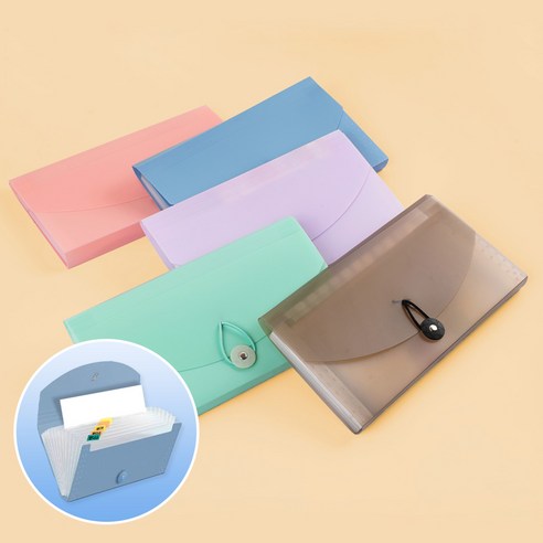 아코디언 A5 13칸 도큐먼트 파일 폴더 서류 정리함, 1개, 화이트