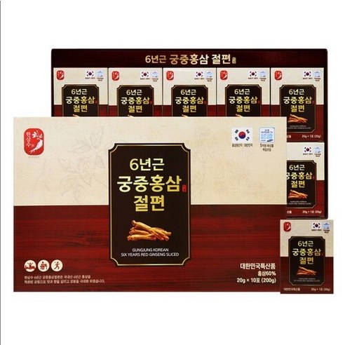 한삼수 6년근 궁중홍삼절편, 1개, 200g