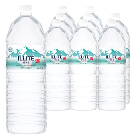 일라이트 한모금 물애담 미네랄워터 알칼리수, 2L, 9개