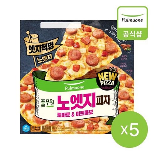 [풀무원] 노엣지피자 토마토 미트콤보 (350g)X6개, 350g, 6개