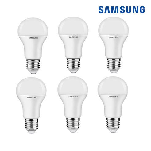 [삼성전자] LED 전구 12W 6500(주광색) 6개입, 주광색, 6개