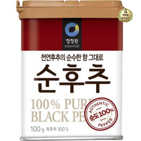 청정원 순후추, 1개, 100g