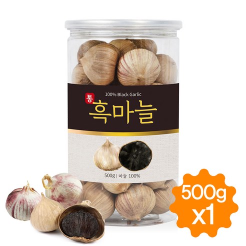 흑마늘 통흑마늘 발효 숙성 히말라야 흙마늘 효능 500g, 1개