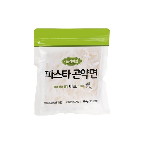 대신곤약 프리미엄 파스타곤약면 50kcal 냄새없이 맛있는 곤약면, 18개, 180g