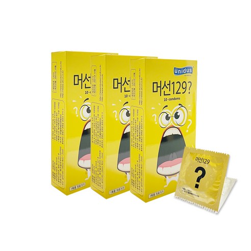 유니더스 머선129 일반형 콘돔, 10개입, 3개